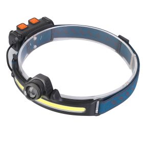 Rechargeable Motion Sensor Head Lamp 6 Light Modes COB XPG Head Light Torch Flashlight 270eam IPX5 Waterproof for Fishing Running Camping Hiking